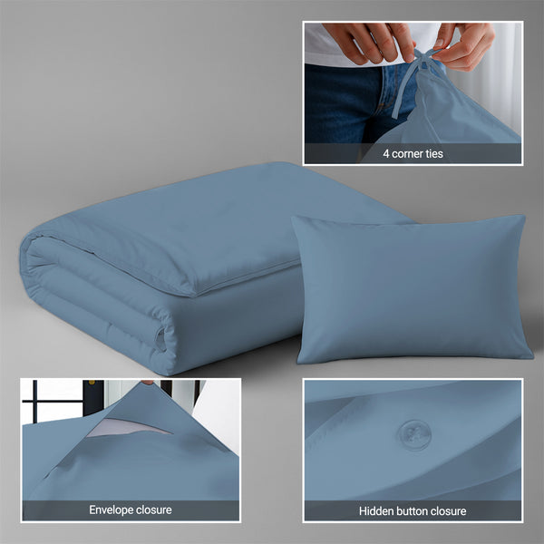 Premium 400 Thread Count 100% Cotton Crib Duvet Cover Set