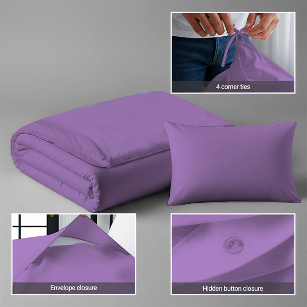 Premium 400 Thread Count 100% Cotton Crib Duvet Cover Set