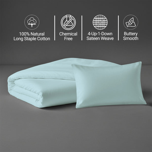 Premium 400 Thread Count 100% Cotton Crib Duvet Cover Set