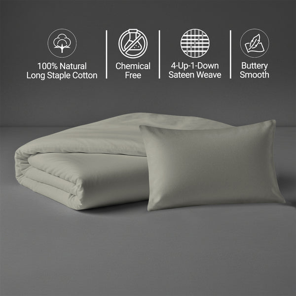 Premium 400 Thread Count 100% Cotton Crib Duvet Cover Set