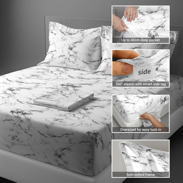 Premium 400 Thread Count 100% Cotton Bed Sheet Set