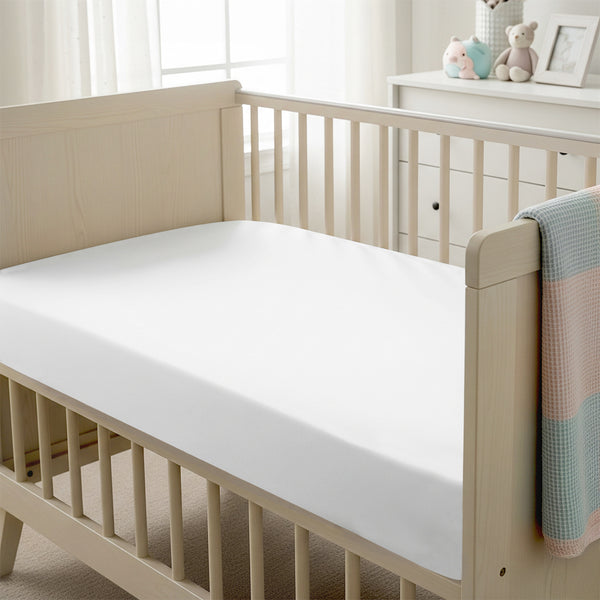 Premium 400 Thread Count 100% Cotton Cot Fitted Sheet