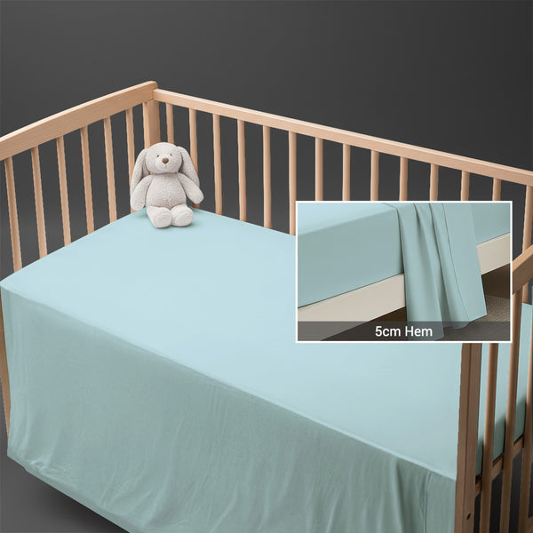 Premium 400 Thread Count 100% Cotton Crib Flat Sheet