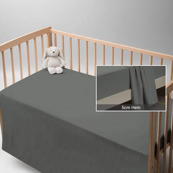 Premium 400 Thread Count 100% Cotton Crib Flat Sheet