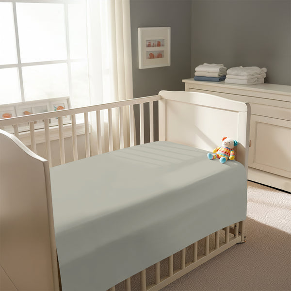 Premium 400 Thread Count 100% Cotton Crib Flat Sheet