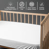 Premium 400 Thread Count 100% Cotton Crib Fitted Sheet