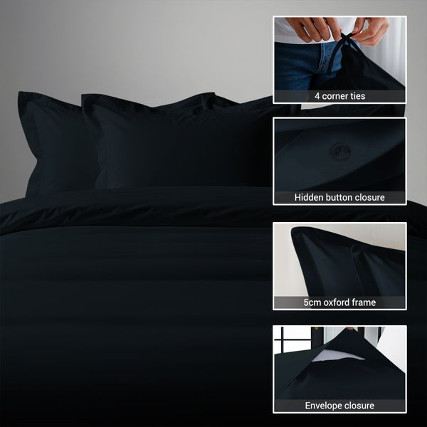 Deluxe 600 Thread Count 100% Cotton Duvet Cover Set
