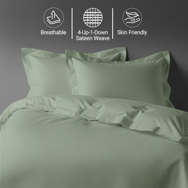 Permium 400 Thread Count 100% Cotton Duvet Cover Set