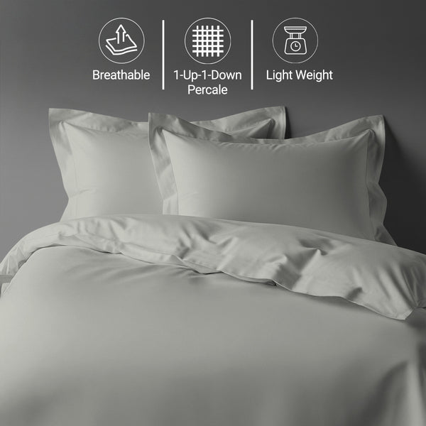Percale 100% Cotton Duvet Cover Set