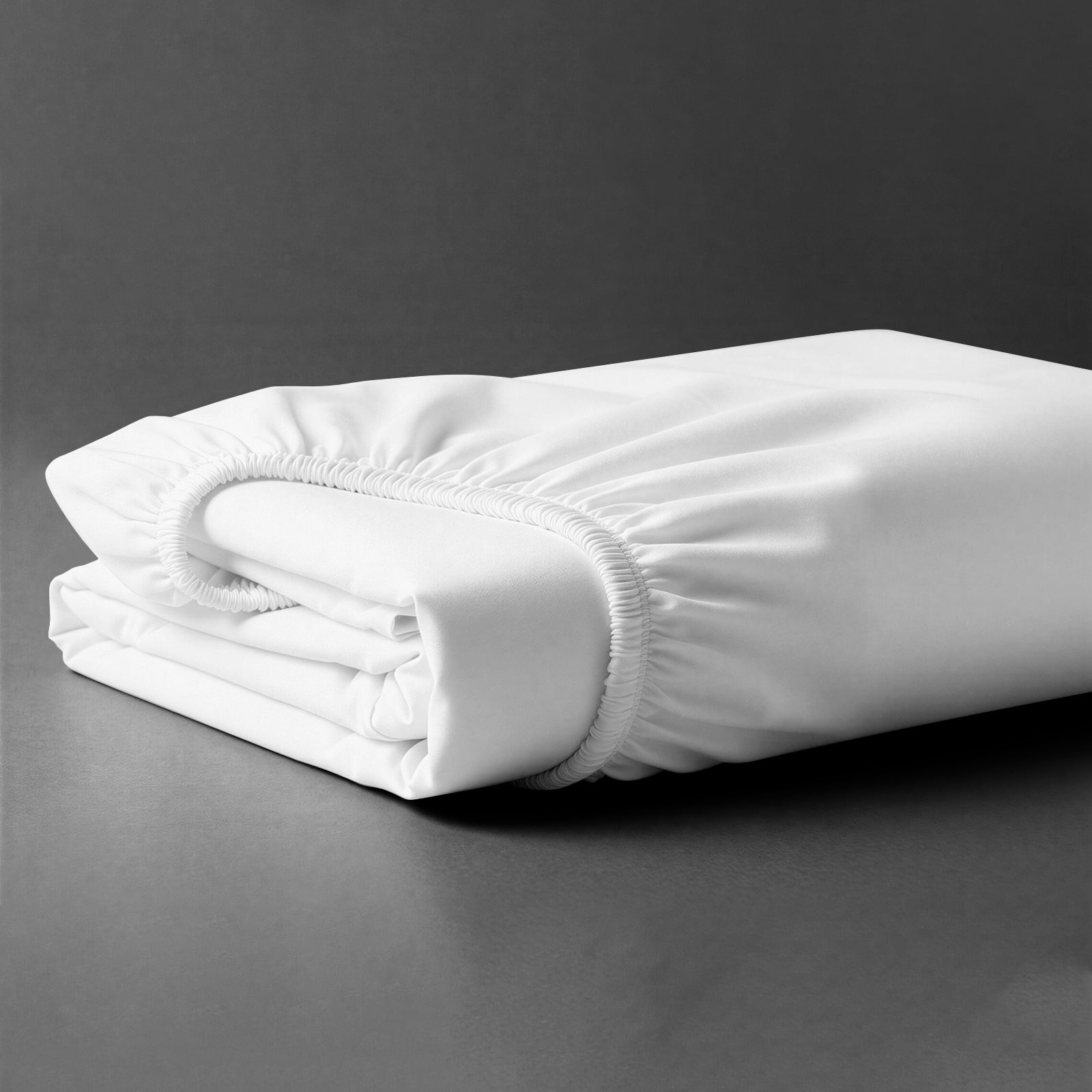 Pizuna luxury cotton double fitted sheet white 800 thread count long staple cotton folded