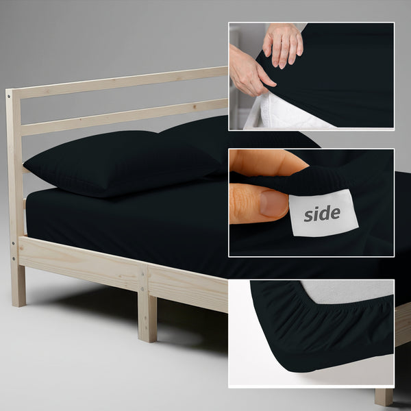 Luxury 800 Thread Count 100% Cotton Fitted Sheet