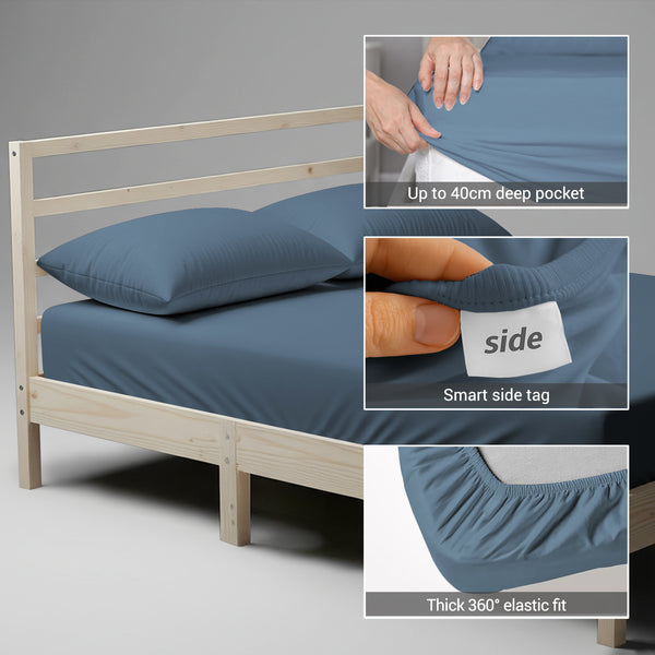 Premium 400 Thread Count 100% Cotton Fitted Sheet