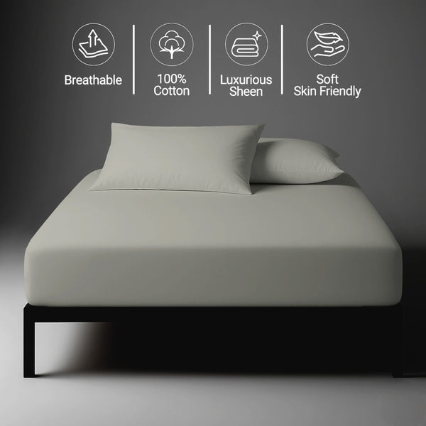 Deluxe 600 Thread Count 100% Cotton Fitted Sheet