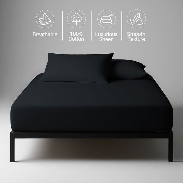 Premium 400 Thread Count 100% Cotton Fitted Sheet