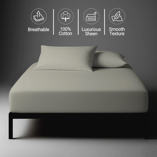 Premium 400 Thread Count 100% Cotton Fitted Sheet
