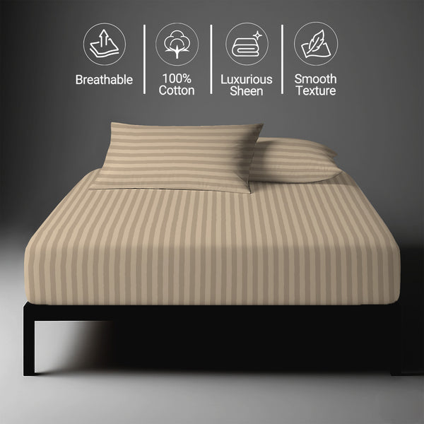 Premium 300 Thread Count 100% Cotton Fitted Sheet