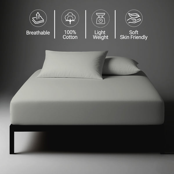 Deluxe 600 Thread Count 100% Cotton Fitted Sheet