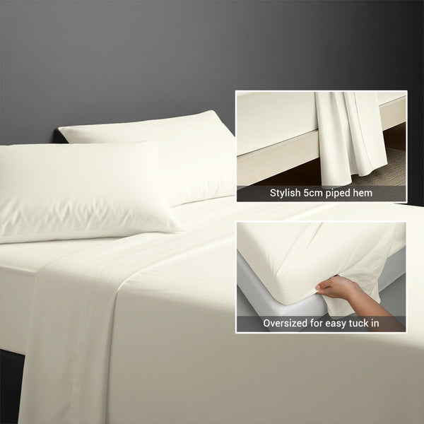 Premium 400 Thread Count 100% Cotton Flat Sheet