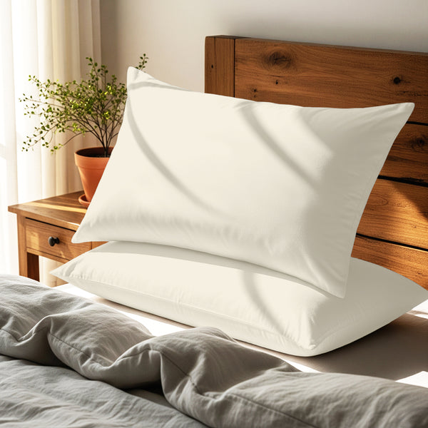 Deluxe 600 Thread Count 100% Cotton Pillowcases (2 PC)