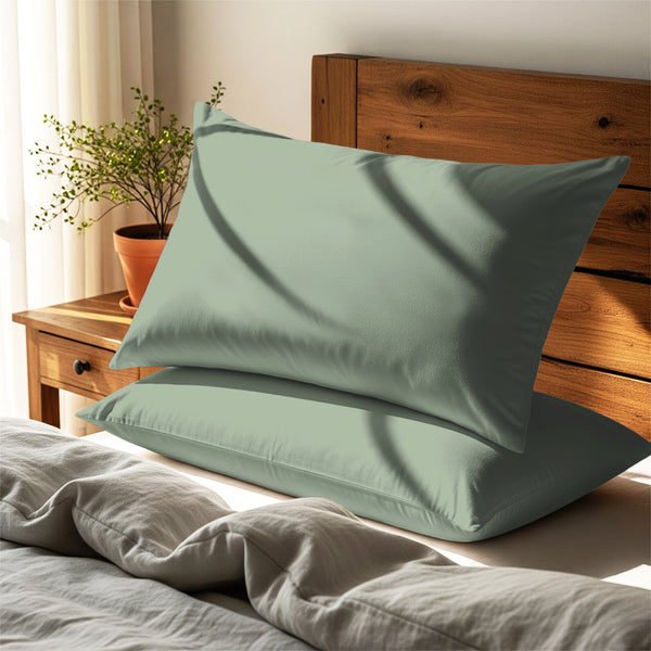 Percale 100% Cotton Pillowcases (2PC)