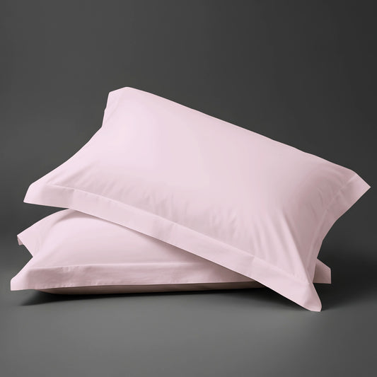 Pizuna Linens light pink luxurious 800 thread count 100 percent cotton pillowcases 2 piece oxford standard
