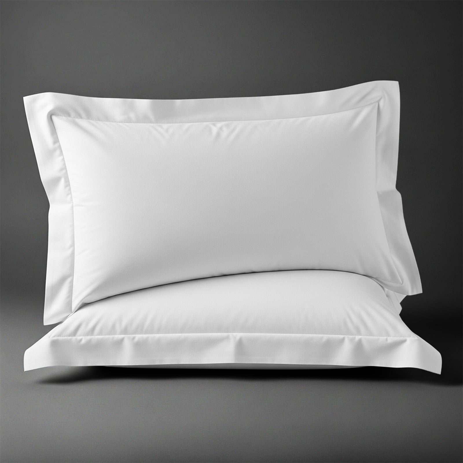 Pizuna Linens white 400 thread count 100 percent cotton pillowcases 2 piece oxford king