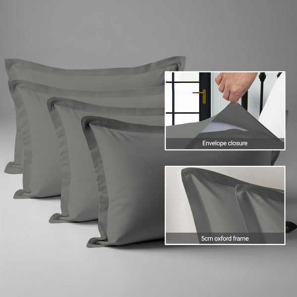 Premium 400 Thread Count 100% Cotton Pillowcases (4 PC)