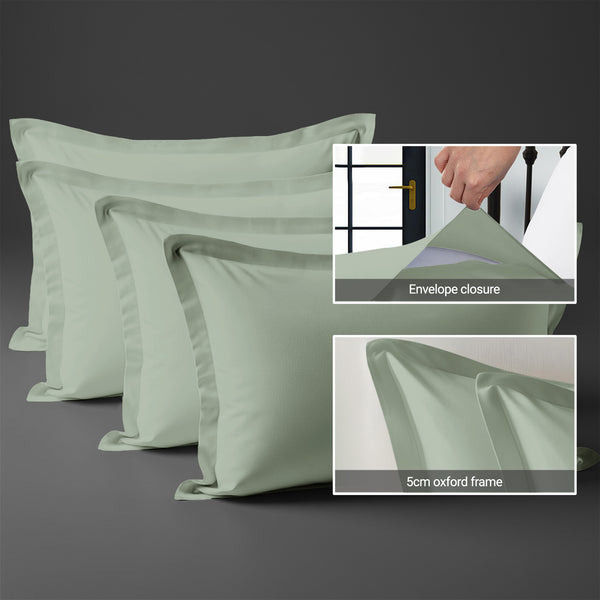 Premium 400 Thread Count 100% Cotton Pillowcases (4 PC)