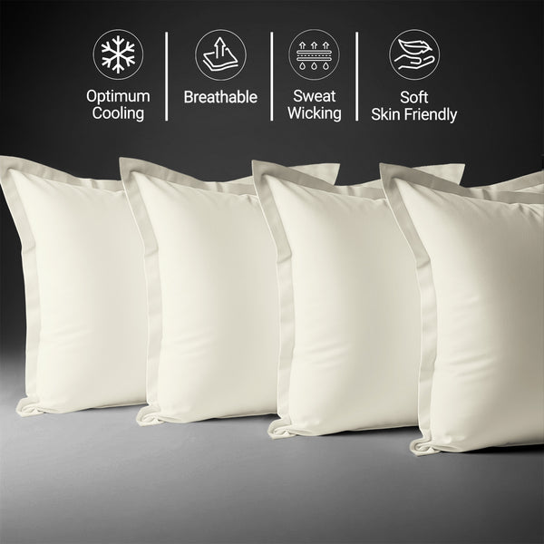 Premium 400 Thread Count 100% Cotton Pillowcases (4 PC)