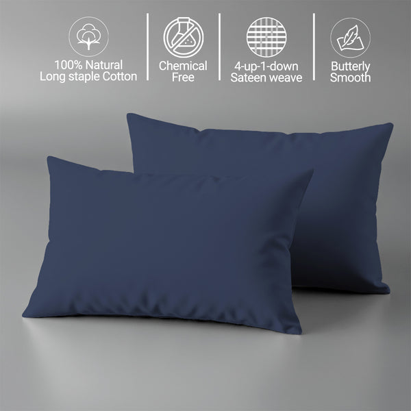 Premium 400 Thread Count 100% Cotton Crib Pillowcases (2 PC)