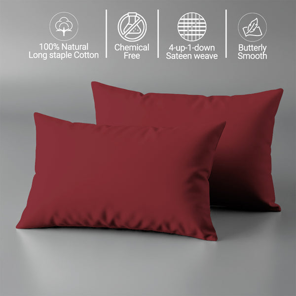 Premium 400 Thread Count 100% Cotton Crib Pillowcases (2 PC)