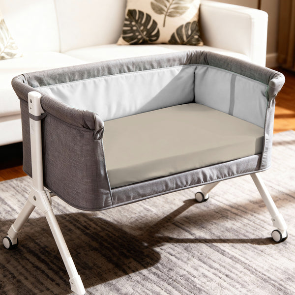 Premium 400 Thread Count 100% Cotton Crib Travel Fitted Sheet